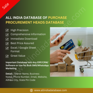 All India Database Of Purchase Procurement Heads