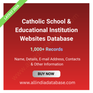 Catholic School & Educational Institution Websites Database – 1,000+ Records