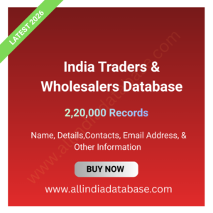 India Traders & Wholesalers Database – 220,000 Records