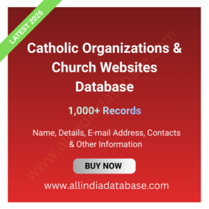 Catholic Organizations & Church Websites Database – 1,000+ Records