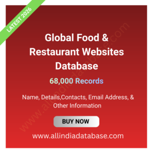 Global Food & Restaurant Websites Database – 68,000 Records