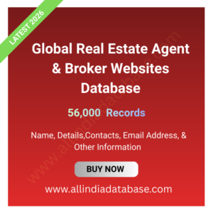 Global Real Estate Agent & Broker Websites Database – 56,000 Records
