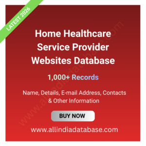 Home Healthcare Service Provider Websites Database – 1,000+ Records