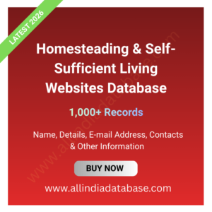 Homesteading & Self-Sufficient Living Websites Database – 1,000+ Records
