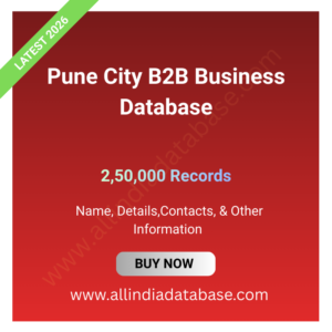 Pune City B2B Business Database – 250,000 Records