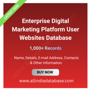 Enterprise Digital Marketing Platform User Websites Database – 1,000+ Records