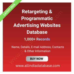 Retargeting & Programmatic Advertising Websites Database – 1,000+ Records