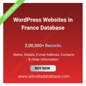 WordPress Websites in France Database – 2,00,000+ Records