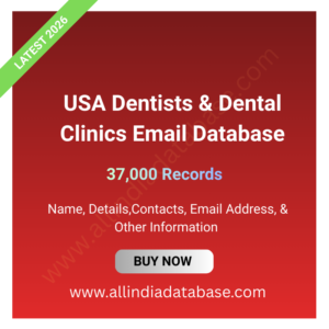 USA Dentists & Dental Clinics Email Database – 37,000 Records