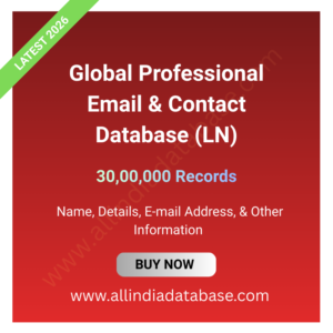 Global Professional Email & Contact Database (LN ) – 30,00,000 Records