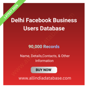 Delhi Facebook Business Users Database – 90,000 Records