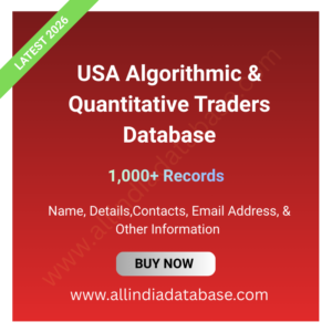 USA Algorithmic & Quantitative Traders Database – 1,000+ Records