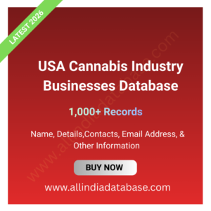 USA Cannabis Industry Businesses Database – 1,000+ Records