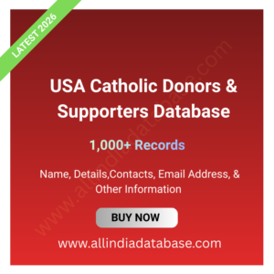 USA Catholic Donors & Supporters Database – 1,000+ Records