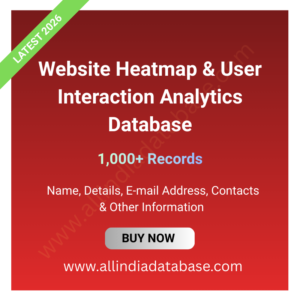 Website Heatmap & User Interaction Analytics Database – 1,000+ Records