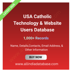 USA Catholic Technology & Website Users Database – 1,000+ Records