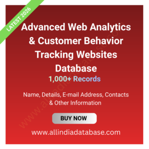 Advanced Web Analytics & Customer Behavior Tracking Websites Database – 1,000+ Records