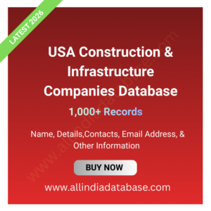 USA Construction & Infrastructure Companies Database – 1,000+ Records