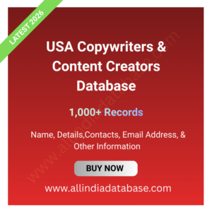 USA Copywriters & Content Creators Database – 1,000+ Records