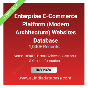 Enterprise E-Commerce Platform (Modern Architecture) Websites Database – 1,000+ Records