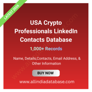USA Crypto Professionals LinkedIn Contacts Database – 1,000+ Records