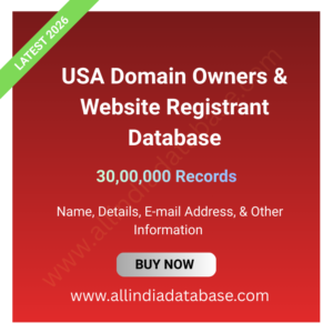 USA Domain Owners & Website Registrant Database – 30,00,000 Records