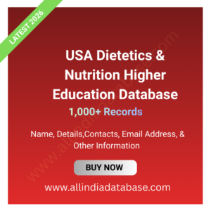 USA Dietetics & Nutrition Higher Education Database – 1,000+ Records