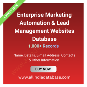 Enterprise Marketing Automation & Lead Management Websites Database – 1,000+ Records