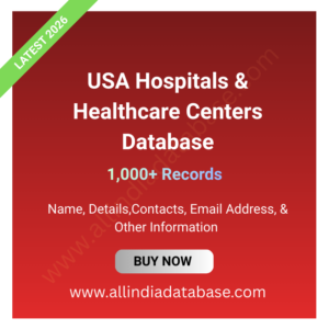 USA Hospitals & Healthcare Centers Database – 1,000+ Records