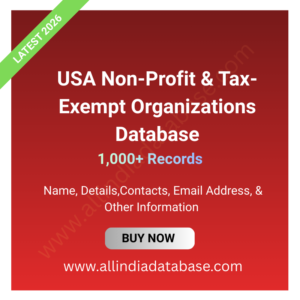 USA Non-Profit & Tax-Exempt Organizations Database – 1,000+ Records