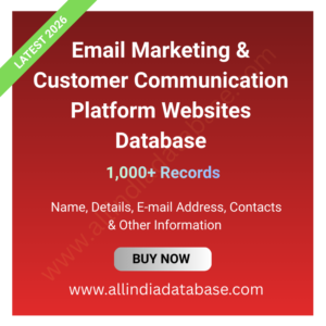 Email Marketing & Customer Communication Platform Websites Database – 1,000+ Records