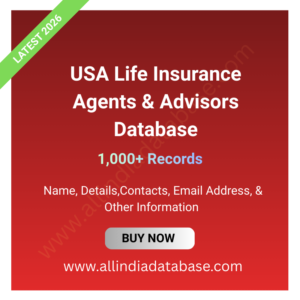 USA Life Insurance Agents & Advisors Database – 1,000+ Records