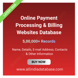 Online Payment Processing & Billing Websites Database – 5,00,000+ Records