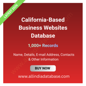 California-Based Business Websites Database – 1,000+ Records