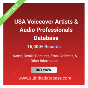 USA Voiceover Artists & Audio Professionals Database – 15,000+ Records