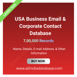 USA Business Email & Corporate Contact Database – 7,00,000 Records
